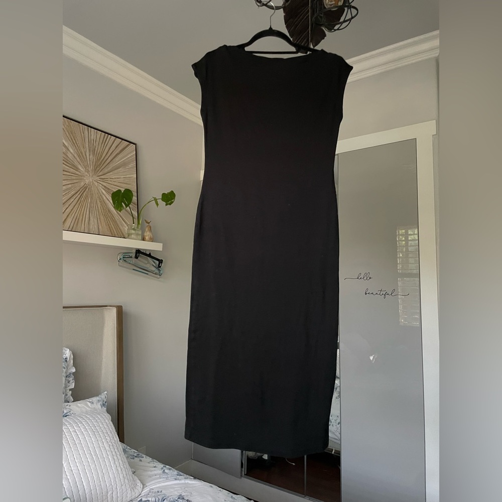 H&M Classic Black Midi Dress